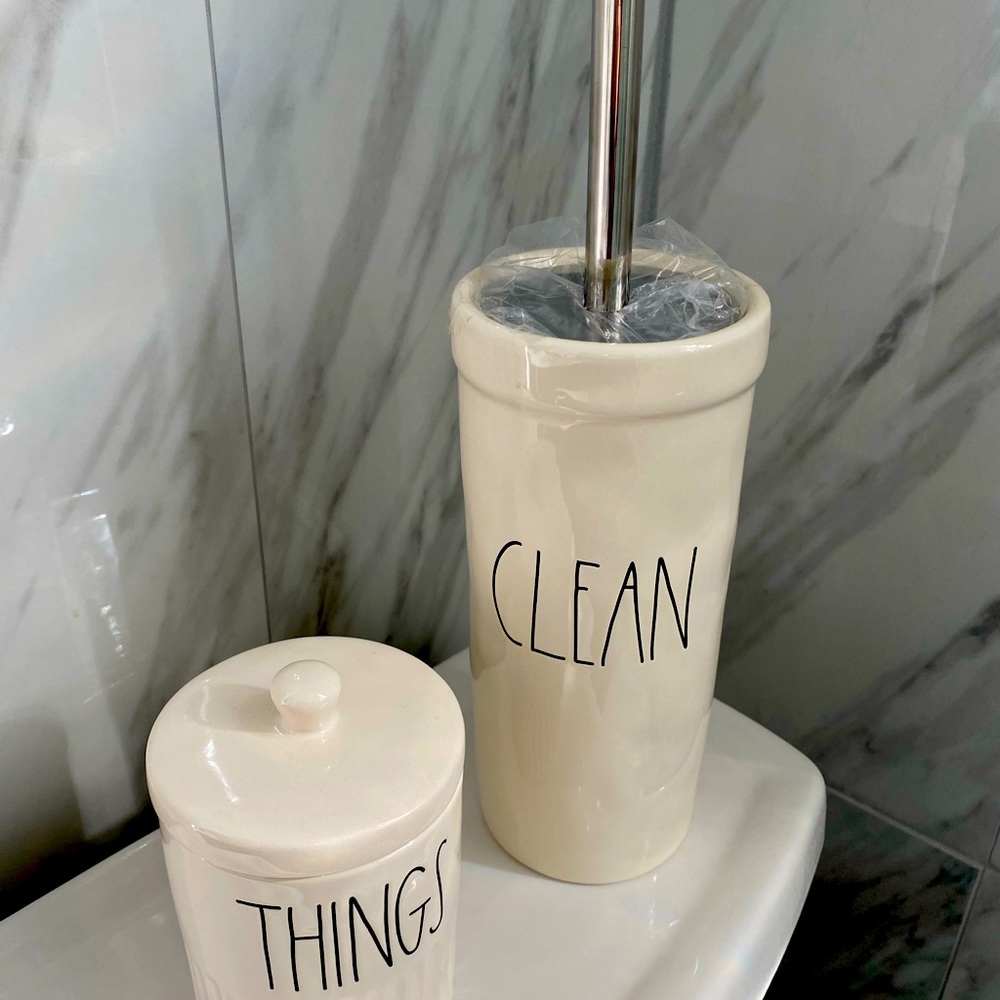 Rae Dunn Clean Bathroom Accessory